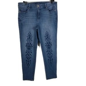 Bandolino Selene Ankle Eyelet Jeans
